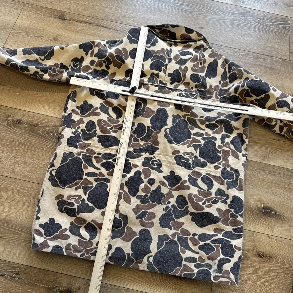 Vintage 10x Chore Coat‎ Mens L Duck Camo Hunting Barn Jacket 90s Gore-Tex